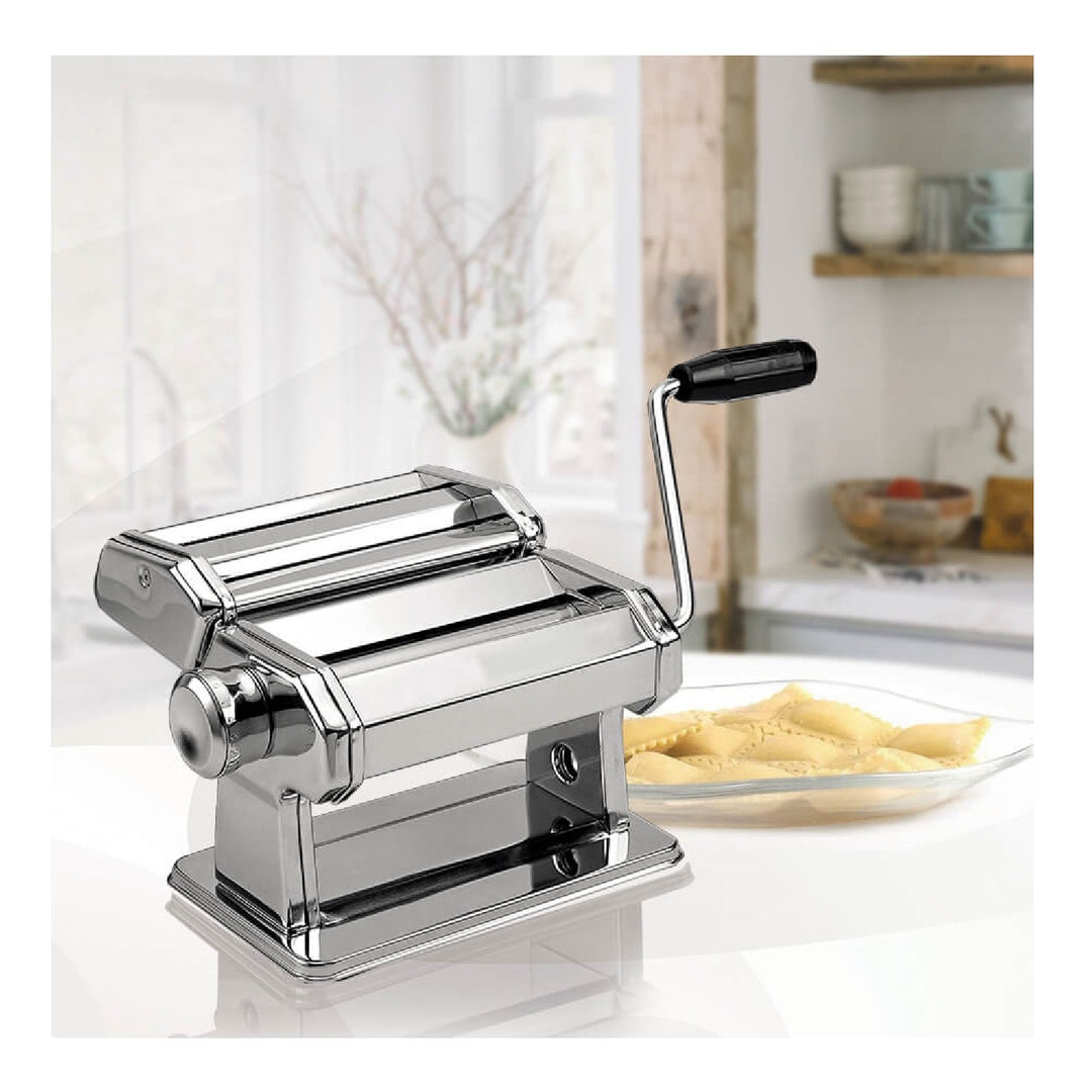 MAESTRO MR1679 Pasta Maker Machine Dough Roller Rostfritt stål Tagliolini Ravioli Spaghetti Cutter