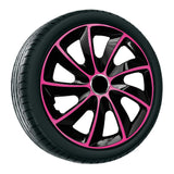 Hjulprylar Hjulprylar - 4 stycken komplett set - NRM EXTRA STIG - Rosa/Svart - 16" tum