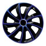 NRM EXTRA STIG BLUE BLACK 15" navkapslar 4 stycken