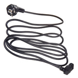 Maclean MCTV-854 IEC-Kabel Strömkabel 3-Stifts Skyddskontakt Till IEC-Kontakt 90 Graders Vinklad Strömkabel Nedåt Svart (3 Meter)