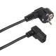 Maclean MCTV-854 IEC-Kabel Strömkabel 3-Stifts Skyddskontakt Till IEC-Kontakt 90 Graders Vinklad Strömkabel Nedåt Svart (3 Meter)