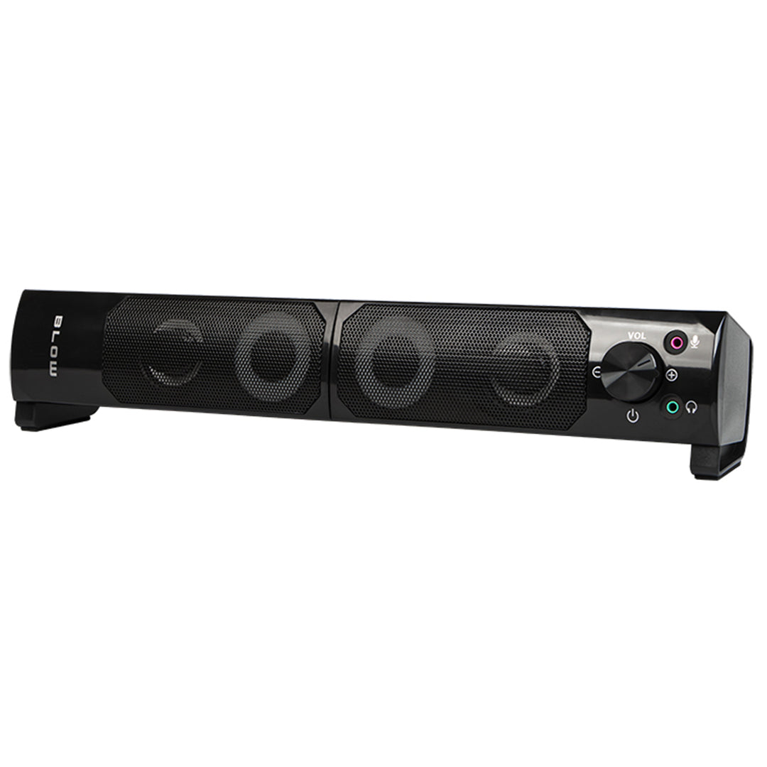 2 i 1 Bluetooth-Högtalare 2.0 PC-Högtalare Med Soundbar-Funktion LED RGB-Bakgrundsbelysning Stereohögtalare 2x3W RMS 2x2" AUX 3,5 mm USB-Strömförsörjning