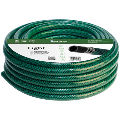 Vartco Light 3-Lagers Vattenslang Trädgårdsslang Slang Trädgårdsbevattning Flexibel Slang Polyesterkorsfläta UV-Beständig 25 Bar (3/4" 10m)