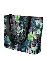 Bertoni axelväska, dragkedja, väderbeständig, hållbart tryck, mönster Lambada Green