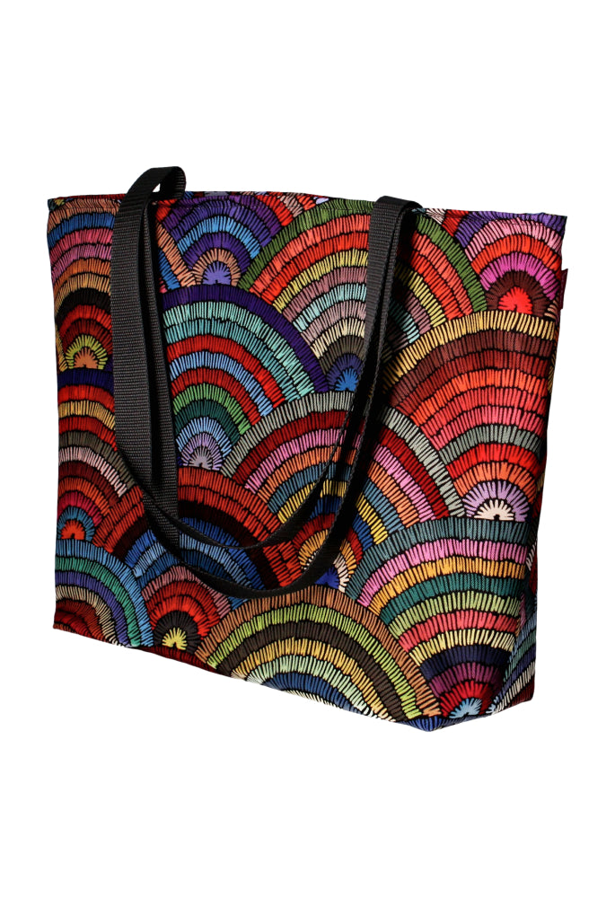 Holi Shoulder Bag med dragkedja Ladies Shopper Lämplig för A4 bärande väska väska med motiv Rumba