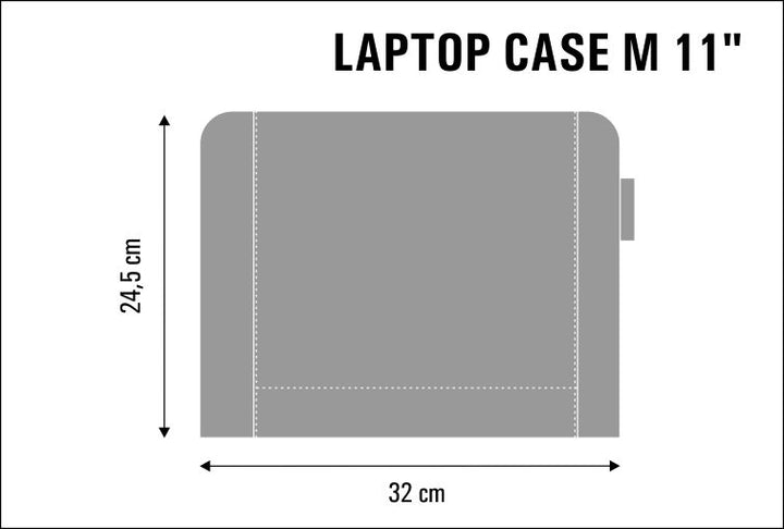 Laptopväska för en 11-tums bärbar dator, tillverkad av ekologisk filt, med tryckmönstret Triangle