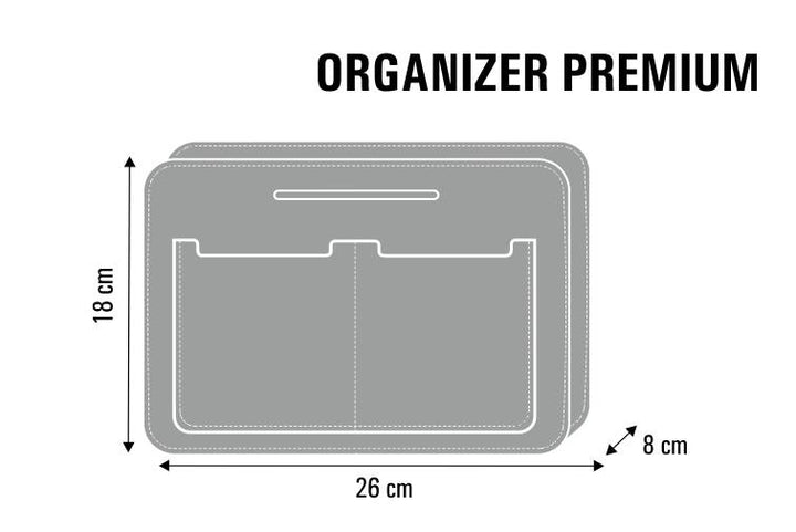 Premium-väskorganiserare, filt, hållbart tryck, mönster: Bukett