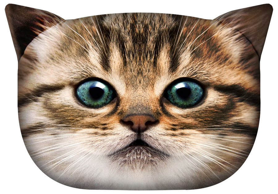 Bertoni prydnadskudde Gapcio Cat 30x45 cm, velour, kattmönster, allergivänligt inlägg