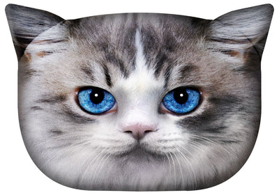 Bertoni prydnadskudde Cat Luna 30x45 cm, velour, kattmönster, allergivänligt inlägg