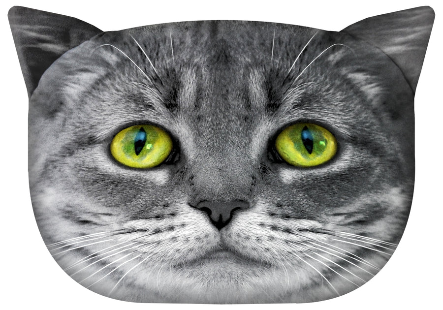 Bertoni prydnadskudde Cat Lolek 30x45 cm, velour, kattmönster, allergivänligt inlägg