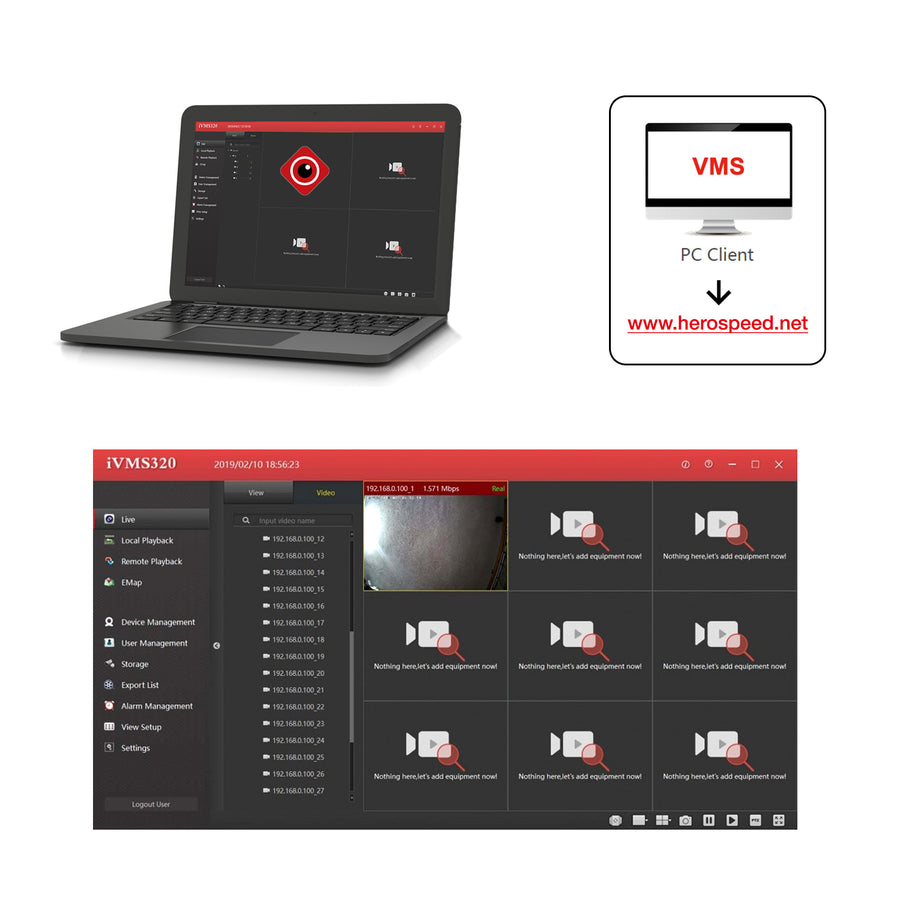 Maclean MCTV-515 IP / IPC Övervakningskamera 5MP Kupolkamera För Inomhus- Och Utomhusbruk IP67 Nattsikt Rörelsedetektering Säkerhetskamera Applikation