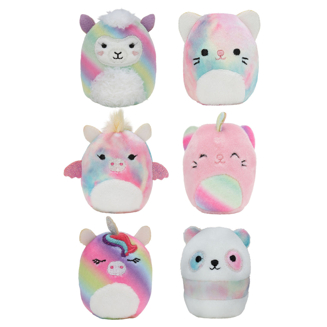 Squishville Mini Squishmallows Rainbow Dream Squad 6 ST Mjuk Plyschleksak 5 cm