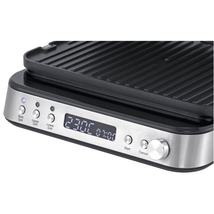 Blaupunkt GRS901 Elektrisk Bordsgrill Inomhusgrill Elektrisk Grill Med 180 Graders Bordsgrill Funktion Grillplattor Med Non-Stick Beläggning 2000 W