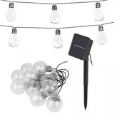 Tracer Solcellsdriven Ljuskedja 50 LED 10x Glödlampor Solar Garland Ljuskedja Utomhus Ljuskedja För Trädgård IP44 5m
