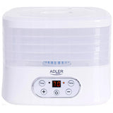 Adler AD 6658 Svamp-, Frukt- Och Örttork Mattork Dehydrator 550W