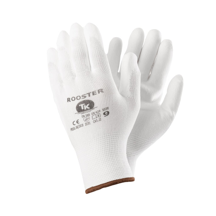 HANDSKAR MED POLYURETANBELÄGGNING FÖR BRA GREPP R.9 (12 PAR)