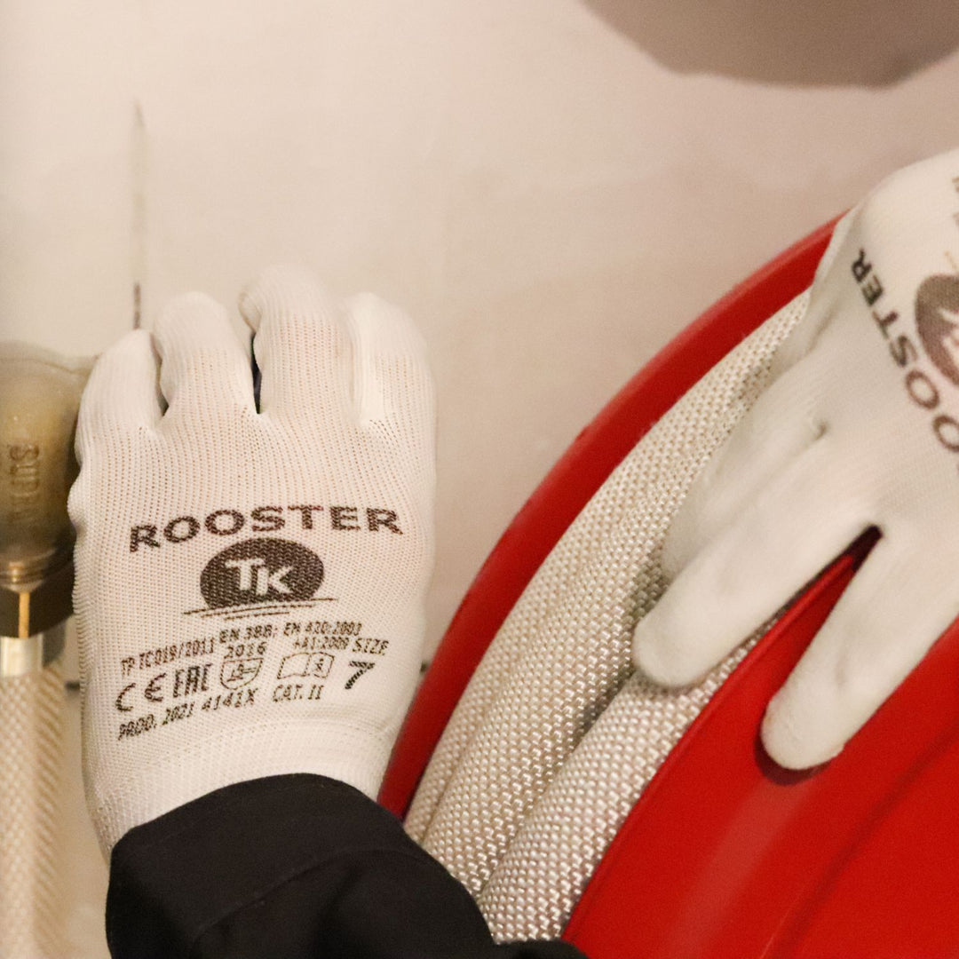 HANDSKAR MED POLYURETANBELÄGGNING FÖR BRA GREPP R.9 (12 PAR)