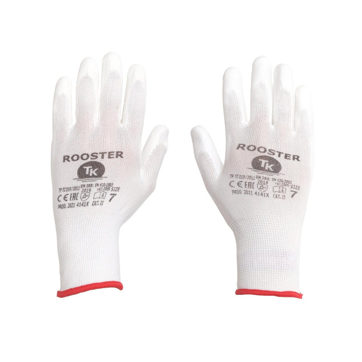 HANDSKAR MED POLYURETANBELÄGGNING FÖR BRA GREPP R.9 (12 PAR)