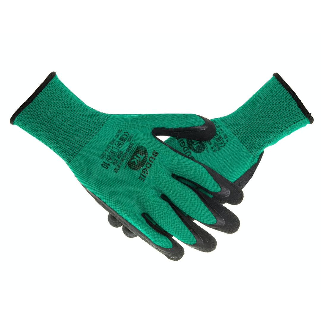 TK Budgie Arbetshandskar Set Med 12 Par Handskar Gjorda Av Ventilerande Bomull Trädgårdsarbete Arbetsskydd Storlek 11