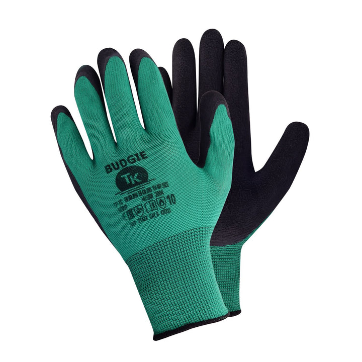 TK Budgie Arbetshandskar Set Med 12 Par Handskar Gjorda Av Ventilerande Bomull Trädgårdsarbete Arbetsskydd Storlek 11