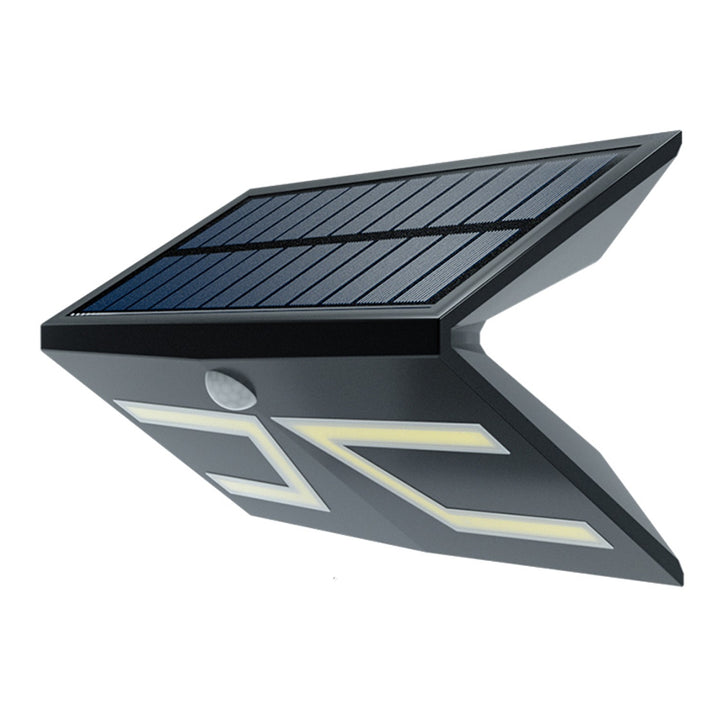 AB LED GV50-CLB Solcellslampa Solar LED Panel Rörelsesensor Vägglampa Lampa IP65 Justerbar Ljusstyrka ABS