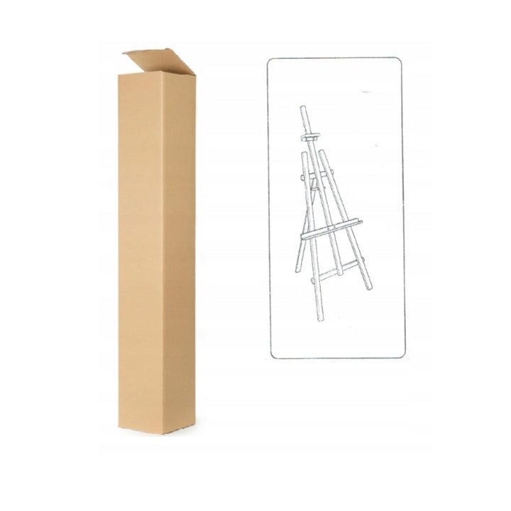 Woodok Målarset Målarstafli Av Naturligt Bokträ Med Höjdjustering 178 cm + 12x 12ml Akrylfärger 12x Färgpennor Målarpalett 2x Ritbord Ritblock 4x Klämmor Och 15x Penslar