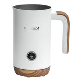 Concept Nordic NM4100 Mjölkskummare 500W Vit För Latte Cappuccino Frappe Varm Choklad 3 Lägen Rostfritt Stål