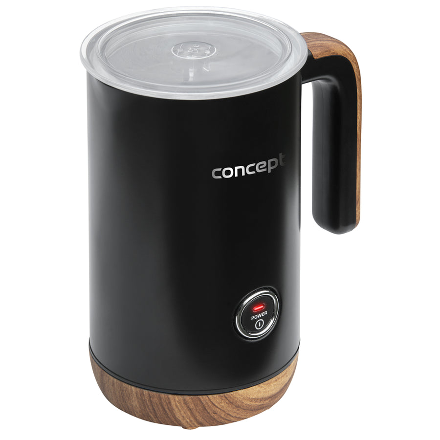 Concept Nordic NM4101 Mjölkskummare 500W Svart För Latte Cappuccino Frappe Varm Choklad 3 Lägen Rostfritt Stål