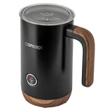 Concept Nordic NM4101 Mjölkskummare 500W Svart För Latte Cappuccino Frappe Varm Choklad 3 Lägen Rostfritt Stål