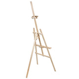 Woodok Set Med 2 Målarstafier 150cm Kraftig Bokträ Naturligt Ekologiskt Trä / För Vuxna, Barn Och Professionella Konstnärer Hopfällbar