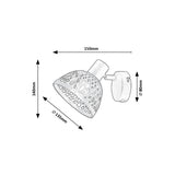 Rabalux 3133 Rottinglampa E14 1xMAX15W Svart - Vägglampa