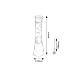 Rabalux 7028 Minka Lavalamp Gy6.35 20W, 39,5 cm Regnbåge - Dekorativ Lampa