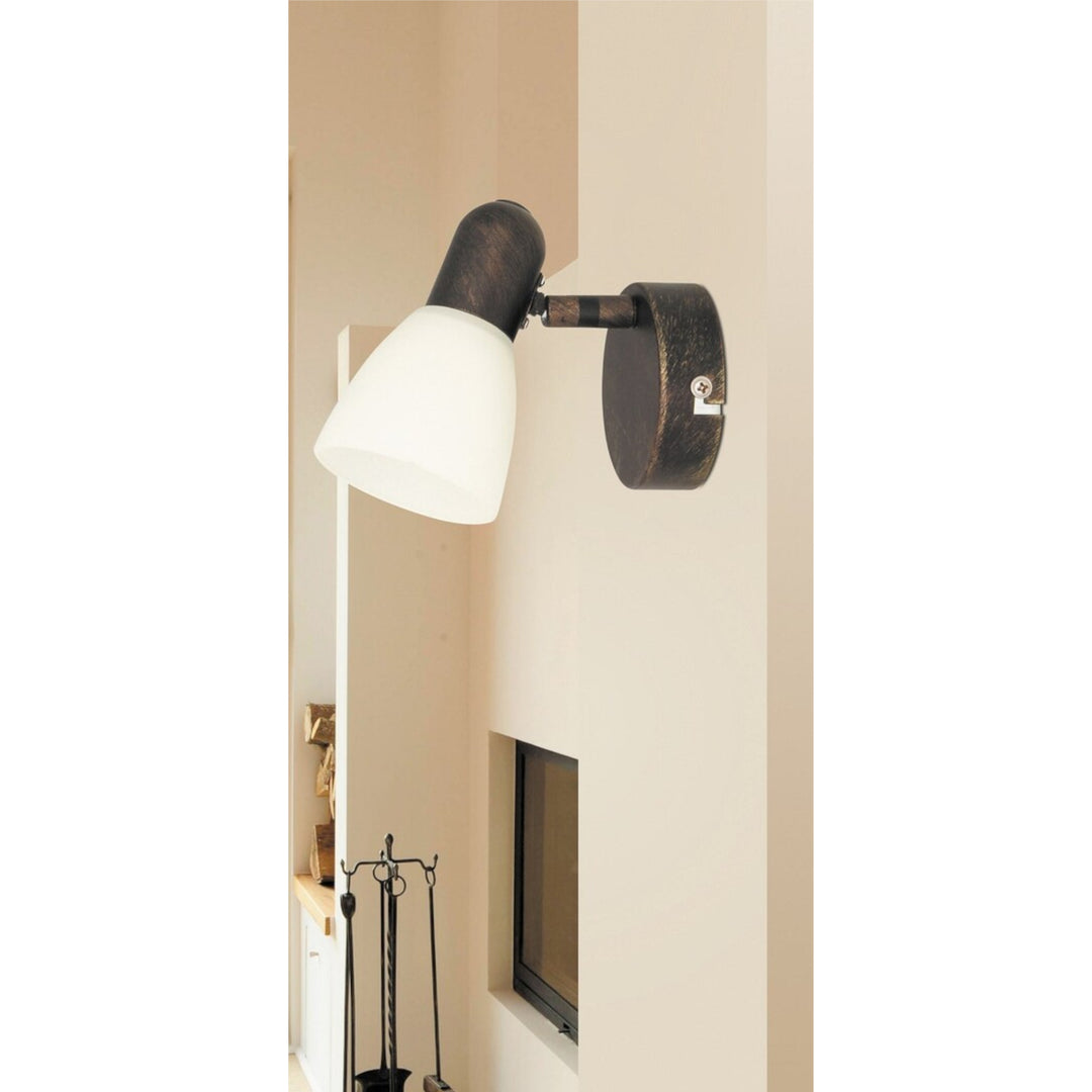 Rabalux 6591 Vägglampa Soma Spot E14 1x40W Antikbrun Kräm