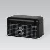 Maestro MR-1774-S Brödbehållare Med Lock 30x20x15,7 cm Stål Svart