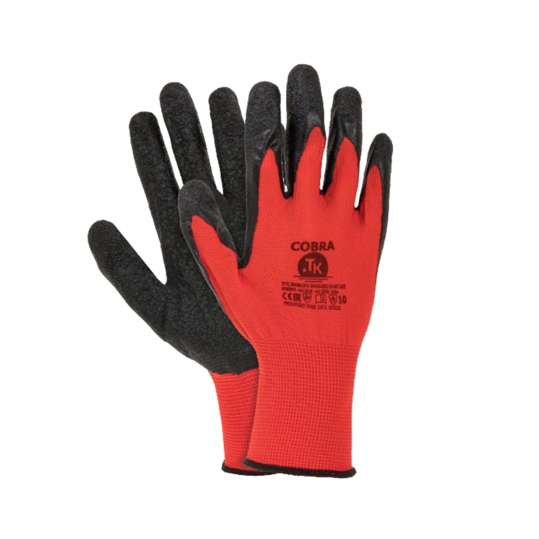 TK Cobra Arbetshandskar Mekaniker Handskar Trädgårdshandskar Latexhandskar Trädgårdsarbetshandskar Skyddshandskar Storlek 11 (3 par)