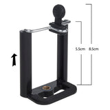 Maclean MC-164 Universal 1/4" Stativ Med Telefonhållare Och Väska Lämplig För Kameror Videokameror Smartphones Ringlampor Stativ Fällbar Justerbar Höjd Max 102cm