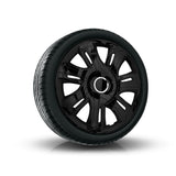 Supernova Hjulkåpor För Stålfälgar Tvåfärgade Navkapslar Set Med 4 Bilfordon Lämplig För De Flesta Märken Och Fälgar ABS-Plast  (Svartlackerade, 16")
