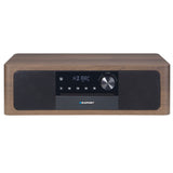 Blaupunkt Microsystem Med Bluetooth HDMI ARC 50 W RMS (2 x 25 W) FM-Radio CD-Spelare LED-Display AUX Fjärrkontroll Träskåp