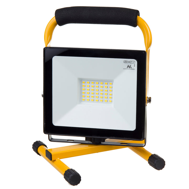 Maclean Byggstrålkastare Med PIR-Rörelsesensor 50W LED-Arbetsljus 4000 Lumen För Inom- Och Utomhusbruk Strålkastare Vridbar (Neutral Vit, 50 W)