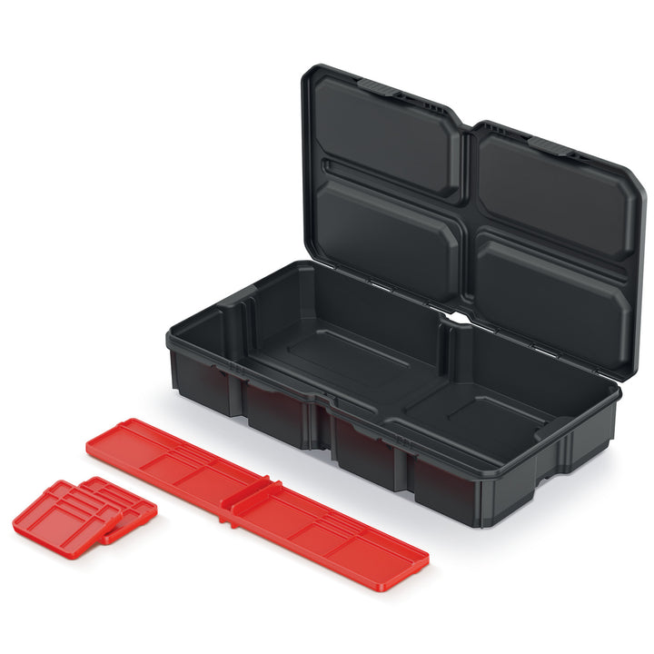 Tool Organizer Verktygslåda 3 Avtagbara Fack 285 x 158 x 57 mm Svart Lock