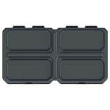 Tool Organizer Verktygslåda 3 Avtagbara Fack 285 x 158 x 57 mm Svart Lock