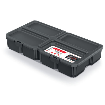 Tool Organizer Verktygslåda 3 Avtagbara Fack 285 x 158 x 57 mm Svart Lock