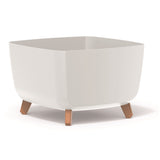 Prosperplast Gracia Square Blomkruka Med Avtagbara Ben Inkl. Insats För Inomhus- Och Utomhusbruk Square Planter Plastic UV-Beständig 39x39x27cm