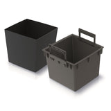 Prosperplast 2in1 Blomkruka Med Inre Kruka Planter Herb Pot Planter Plastic Square 24 cm x 24 cm x 23,5 cm