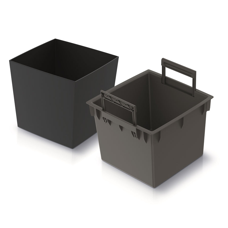 Prosperplast 2in1 Blomkruka Med Inre Kruka Planter Herb Pot Planter Plastic Square 24 cm x 24 cm x 23,5 cm