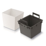 Prosperplast 2in1 Blomkruka Med Inre Kruka Planter Herb Pot Planter Plastic Square 24 cm x 24 cm x 23,5 cm