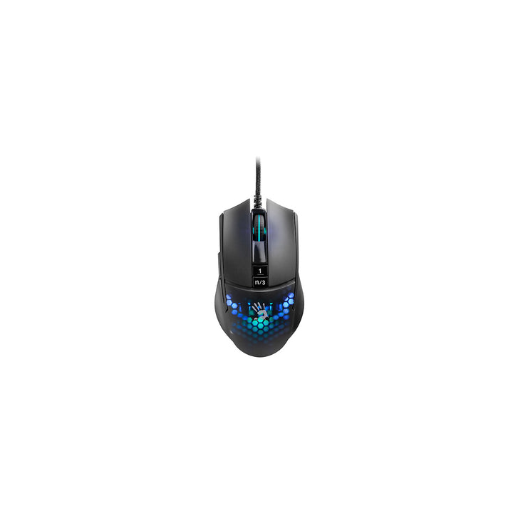 A4tech Bloody L65 MAX RGB Honeycomb Gaming Mouse Max 12000 DPI USB RGB Bakgrundsbelyst 2000 Hz Ultrapolling 9 Knappar