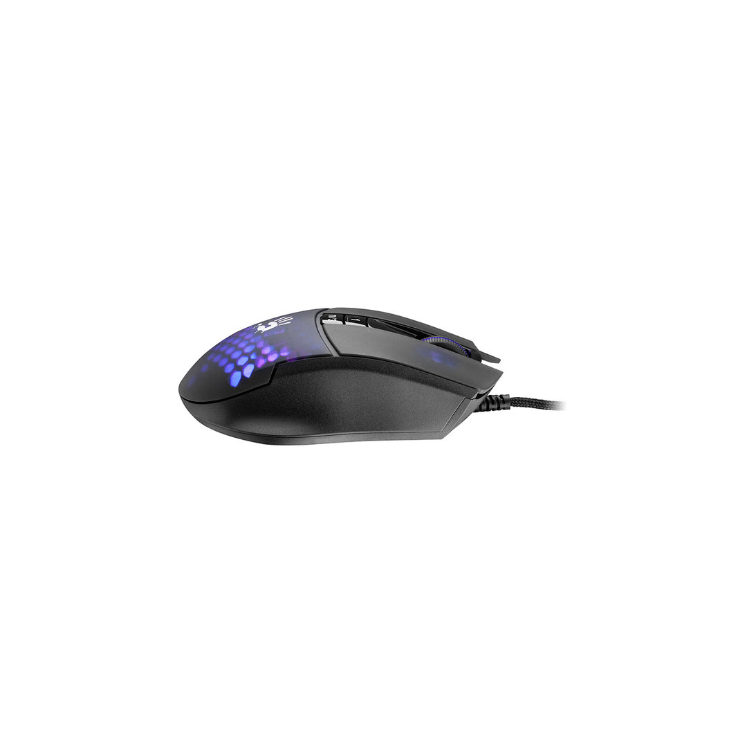 A4tech Bloody L65 MAX RGB Honeycomb Gaming Mouse Max 12000 DPI USB RGB Bakgrundsbelyst 2000 Hz Ultrapolling 9 Knappar