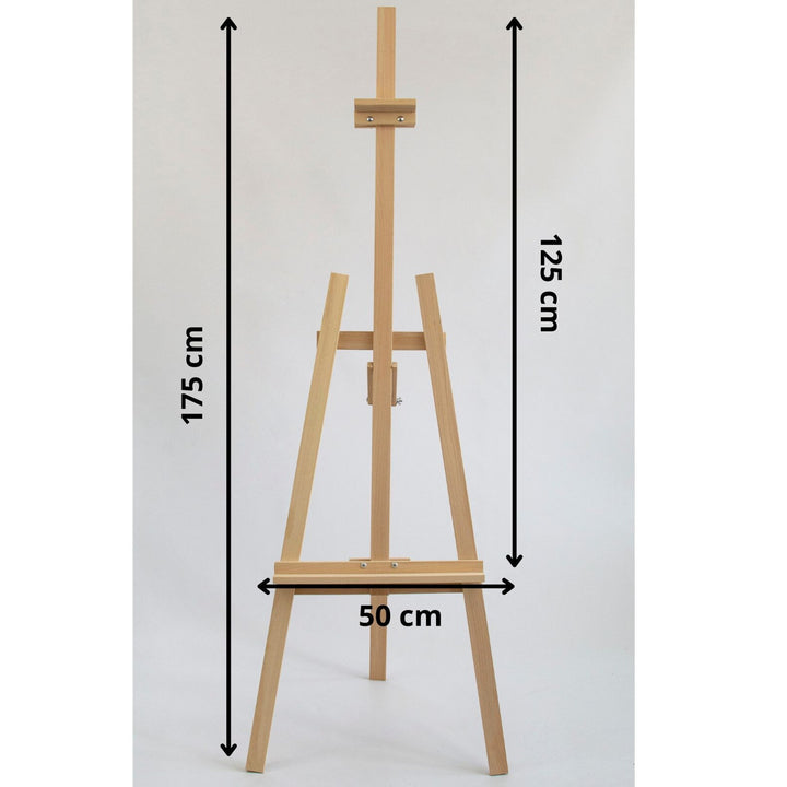 Smol Drew 2x Målarstafli Set Tillverkad Av Bokträ 175 cm Stativ Staffli För Vuxna Barn Och Professionella Konstnärer Fällbart Lutande Utställningsstafli