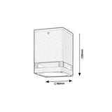 Rabalux Zombor 7818  Antracit GU10 35W Terrass Utomhus Utanpåliggande Armatur